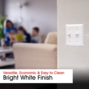 Interrupteur à bascule américain de haute qualité à 2 pôles et plaque murale, homologué CUL, 15A 120V NFC HUAYA LD-7002 - Product Image 5
