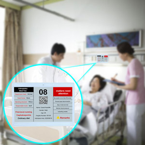 ป้ายชื่อโรงพยาบาลแบบดิจิทัล E Ink Epaper Nfc Ble ป้ายอิเล็กทรอนิกส์ ป้ายแสดงผล ป้ายชื่อ ป้ายชั้นวางสินค้า โซลูชั่นด้านสุขภาพอัจฉริยะ - Product Image 1