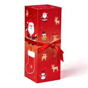 Calendario de Adviento Navideño 2026, Caja de Calendario Plegable de 24 Días, Reutilizable, Hecha a Mano, con Cinta Decorativa - Product Image 4
