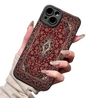 Coque de téléphone portable en TPU avec impression florale Totem et protection de l'objectif pour iPhone X, XR, XS, 11, 12, 13, 14, 15, 16, 17 Pro Max