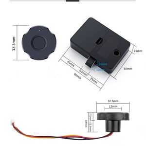 Fingerprint <b>Lock</b> Drawer <b>Cabinet</b> <b>Lock</b> 32.3mm Plum Blossom Style Keyless ABS Modern Design Easy Installation - Product Image 5