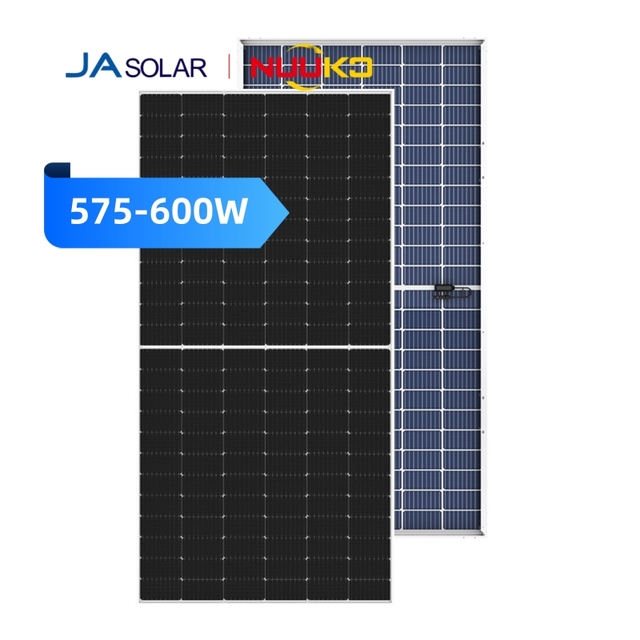 JA Solar NEG Solar Panels Topcon 580W 585W 600W 700W JAsolar Bifacial N-Type Double Glass Solar Panel