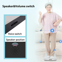 Balances parlantes larges pour le poids corporel Balance corporelle de salle de bain parlante numérique précise Auto on & Off pour les personnes âgées ou malvoyantes