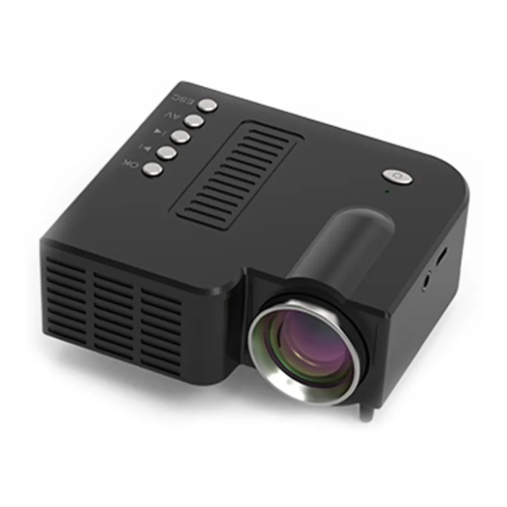 Proyektor Ponsel Multi-warna Biaya Rendah Proyektor Berdaya Usd Unic Mendukung Proyektor Video Led Mini UC28C