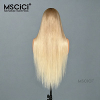 Perruque Lace Front en Cheveux Humains Remy Lisses, Dentelle HD Transparente, Nœuds Blanchis, Ligne de Cheveux Naturelle Pré-épilée, Vente en Gros Directe Usine