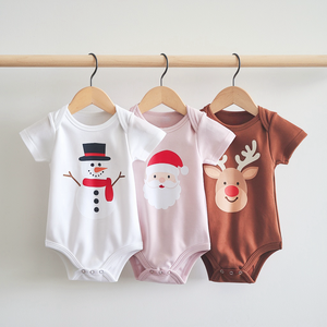 Mi Primer Pijama de Navidad de Algodón Orgánico para Bebé Recién Nacido, Body de una Pieza, Ropa de Invierno, Pelele - Product Image 4