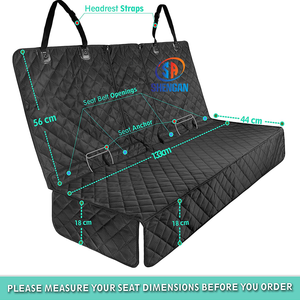 Coprisedile posteriore Premium per cani-coprisedile per auto impermeabile per cani nero Plaid impermeabile personalizzato <span class=keywords><strong>Nylon</strong></span> 1 pz/opp Bag 4 stagioni - Product Image 4