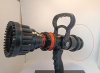 Lance d'incendie Storz à poignée pistolet, débit réglable, pour tuyaux de 1,5'', 2'' et 2,5''