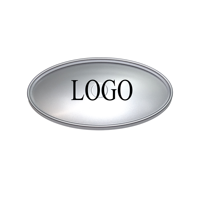 Emblème avant pour voiture universelle Range Rover Ford KIA bricolage LOGO insigne de gril personnalisé insigne de Base ovale auto-adhésif