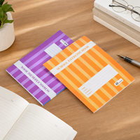 Cahier d'exercices scolaire personnalisé agrafé, lignage Seyès, couverture cartonnée, pour étudiants, fabrication en usine