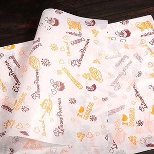 Custom Logo Printing Hamburger Oil Proof <b>Tissue</b> Packaging <b>Paper</b> Sandwich Greaseproof Shawarma Food Grade PE Coated Cookie Milk - Product Image 3