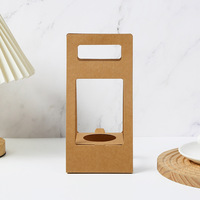 Boîte carrée pliable simple en papier kraft avec fleurs et plantes vertes, boîte d'emballage pour cadeaux, impression quadricolore
