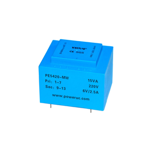 Transformador de Potencia Monofásico YHDC 15VA Serie EI54 para Soldadura de PCB, Modelo PE2816S-M con Voltaje Primario de 110V/220V/230V - Product Image 4