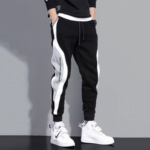<span class=keywords><strong>Pantalon</strong></span> décontracté pour homme, nouvelle collection automne-hiver, <span class=keywords><strong>grande</strong></span> <span class=keywords><strong>taille</strong></span>, coupe ample, longueur 7/8, avec empiècements <span class=keywords><strong>de</strong></span> couleur, tendance mode, style sport, avec revers. - Product Image 1