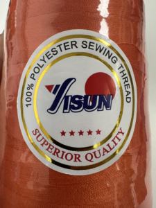 Fil à coudre en polyester 20/2 5000 yards |   Fil haute ténacité pour la fabrication de cuir, de denim et de sacs |   Cône industriel robuste - Product Image 1