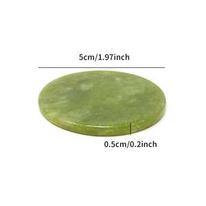 Paleta Redonda de Jade de 5cm para Pegamento de Extensiones de Pestañas, Herramienta de Maquillaje - Product Image 3