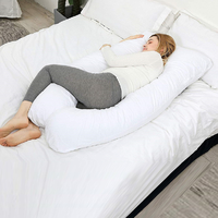 Oreiller de grossesse multicolore en forme de U Oreiller de grossesse en forme de U avec fermeture éclair