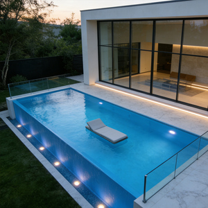 Piscina de FRP para Niños y Adultos, para Instalar en el Suelo, Resistente a los Rayos UV, Ecológica, Duradera, de Forma Rectangular, Fácil de Instalar, 10 mm de Grosor - Product Image 5
