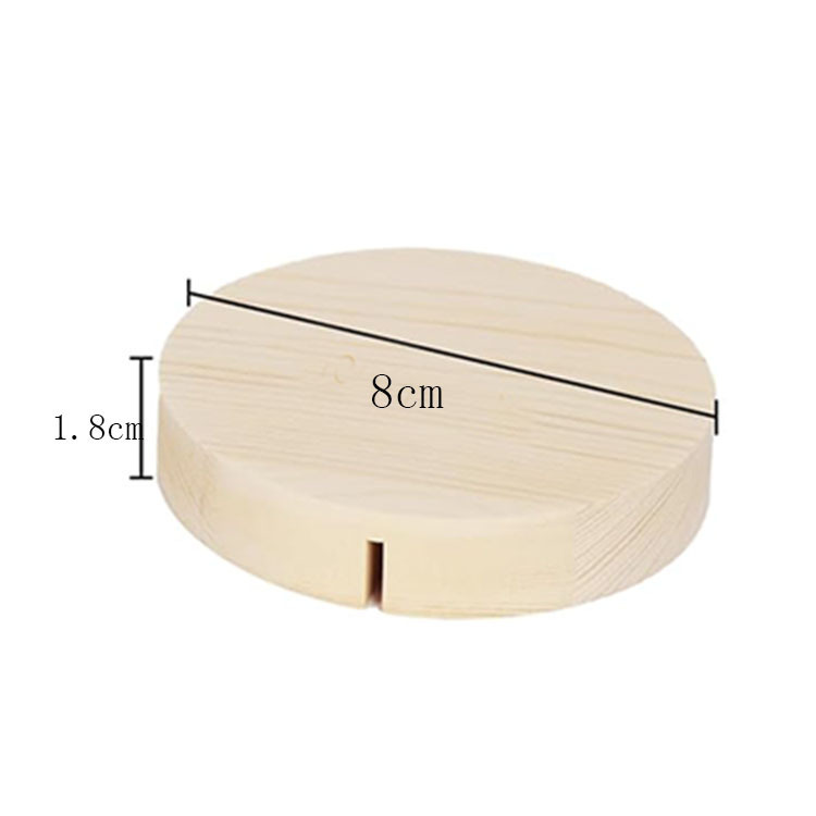 Wooden base (round)