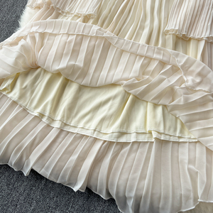 Vestido Largo de Noche para Mujer, Estilo Vintage, con Corte Evase, de Chifón, para Fiestas - Product Image 4