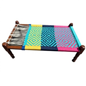 Wholesale High Quality Modern Luxury Vintage Solid Rosewood Foldable Canopy Indian Khaat <b>Charpai</b> <b>Bed</b> Customized Color Rajasthan - Product Image 1