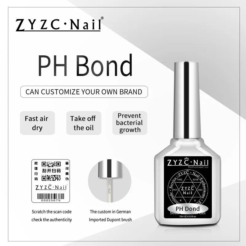 Venta al por mayor aire rápido dryliquid pegamento de uñas bond uv primer y deshidratador ultra ph equilibrio bond uñas de arte bonder gel