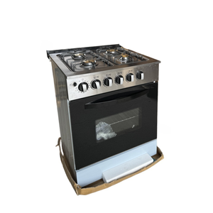 Cuisinière à <span class=keywords><strong>Gaz</strong></span> Pose Libre <span class=keywords><strong>60</strong></span> <span class=keywords><strong>cm</strong></span> en Acier Inoxydable <span class=keywords><strong>4</strong></span> <span class=keywords><strong>Feux</strong></span> avec Four et Gril pour la Cuisine Domestique - Product Image 1