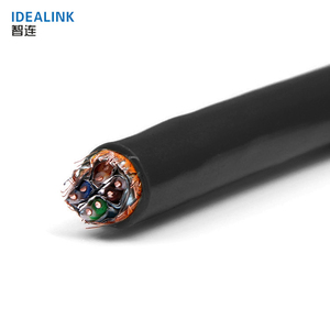 Cat6a Cat7 SFTP 23AWG 1000ft lan <strong>cable</strong> double braid shield solid communication network <strong>cable</strong> <strong>for</strong> <strong>outdoor</strong> - Product Image 1