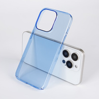 Coque de téléphone transparente 0.8mm pour iPhone pour 14 Pro Max Cover PC Anti Yellow Transparent Case pour iPhone pour 15 Pro