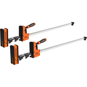 Parallel Bar <b>Clamp</b> Heavy-Duty for Woodworking Glue-Up 2200 Lbs Force, <b>Quick</b> <b>Release</b>, Spreader Function, 2-Pack - Product Image 1