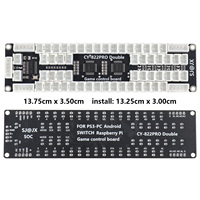Manettes de jeu USB à zéro latence pour 2 joueurs, encodeur, arcade, Raspberry Pi, cordon lumineux LED, bouton, carte de commande pour PSP//PS2 (marque kt)