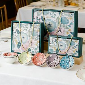 Ceramic Bowl Set, Set of Bowl and Dish Tableware Gift <b>Box</b>, Opening Will Sell Small Gift Bowl Gift Bowl Set - Product Image 1