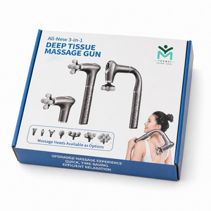 Mini pistolet de massage professionnel <span class=keywords><strong>électrique</strong></span>, moteur sans balais, 7 têtes de massage, 6 vitesses, poignée allongée, outil de récupération musculaire - Product Image 6