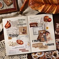 300 Stiker Per Paket Seri Summer Evening Breeze Bahan Kolase Kreatif Retro Volume Tinggi