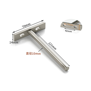 <strong>Floating</strong> <strong>Shelf</strong> Brackets Powder Coated Conceal <strong>Shelf</strong> Support Decor Wall <strong>Shelves</strong> Bracket T-shaped <strong>Fixing</strong> Wooden Board Connectors - Product Image 2