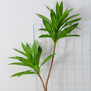 Rama de bambú artificial tocada real de la tela de seda plástica de la muestra libre para la decoración casera - Product Image 4