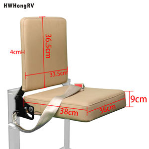 Siège rabattable mural pour camping-car, ambulance, monospace, bus, voiture, en cuir PU, sièges arrière intérieurs, sièges rabattables, modèle de fauteuil rabattable - Product Image 5