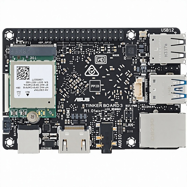 Tinker Board 3/3S 2GB/4GB LPDDR4X RAM RK3566 1TOPS NPU Credit-Card Sized SBC