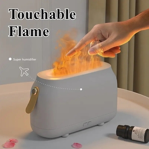 Lampe <span class=keywords><strong>d</strong></span>'aromathérapie à flamme 3D <span class=keywords><strong>d</strong></span>ésodorisant domestique <span class=keywords><strong>silencieux</strong></span> petite machine <span class=keywords><strong>d</strong></span>'aromathérapie à flamme ultrasonique - Product Image 2