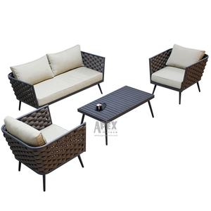 Tavolo e sedie da <span class=keywords><strong>giardino</strong></span> moderni in alluminio pressofuso di alta qualità per il tempo libero - Product Image 2