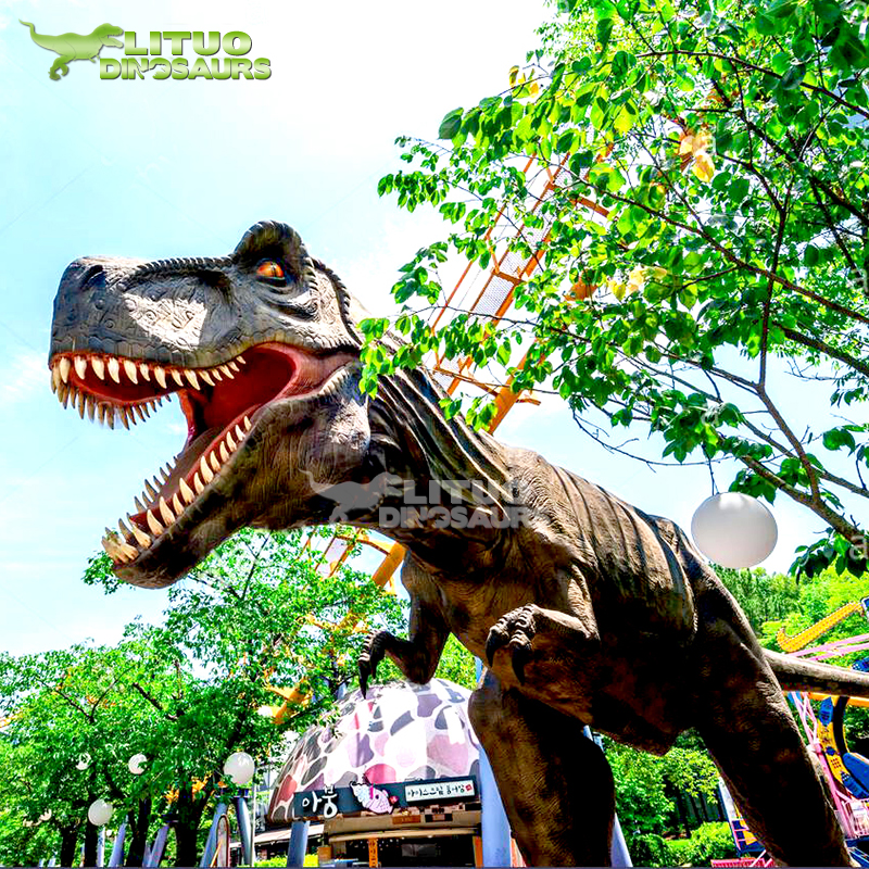 リアルなT-rexティラノサウルスレックス等身大アニマトロニック巨大