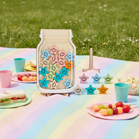 Nouveau produit : Bouteille à vœux décorative en bois sécurisée, boîte de récompenses pour enfants, pot d'étude, ornement artisanal étoile de Noël