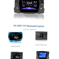 Interruptor Universal OkyRie HC-K024 para Calefactor Diésel 12V 24V LCD, Repuesto para Calefactor de Aire de Estacionamiento de 2KW 5KW 8KW para Camiones, Autocaravanas y Barcos