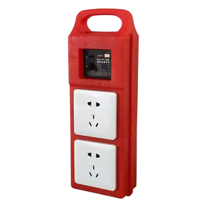 Boîte de distribution électrique en plastique à 2 voies, 10A, 5 prises, non étanche, pour la maison, boîte de prises portable - Product Image 1