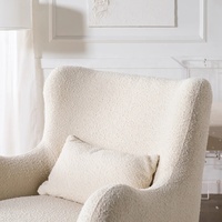 Fauteuil inclinable pivotant NOVA pour chambre d'enfant, avec base en bois et revêtement en tissu, pour salon