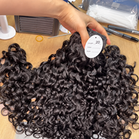 Lots de Cheveux Bouclés Caribéens en Gros, Cheveux Humains Bruts Non Traités du Cambodge, Tissages pour Femmes