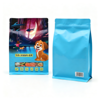 Pochette à fond plat à huit soudures imprimée sur mesure avec poignée en plastique pour l'emballage de thé, céréales, riz et aliments secs