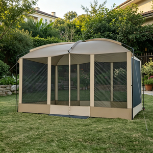 Magnetic Screen House Room 11x9ft Hands-Free Entry <strong>Screenhouse</strong> with Sun Protection - Product Image 3