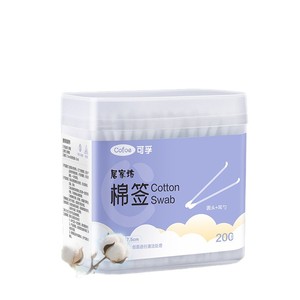 Hisopos de algodón Kefu Home Care de doble punta con forma de gota de agua y punta de cuchara para limpieza de oídos, nariz y boca, multiusos - Product Image 2