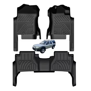 Hot Selling All Weather Waterproof Anti-Slip 5D TPE Custom Fit Floor Liners Right Hand <b>Driver</b> for Nissan Navara Car Carpet Mats - Product Image 1
